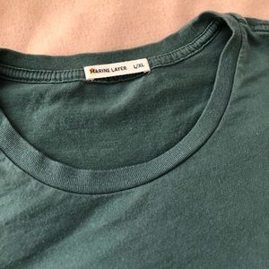 Marine Layer Tee Shirt in Mallard Green